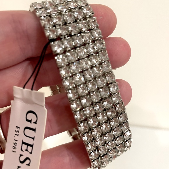 GUESS Rhinestone Stretch Bracelet - Picture 5 of 5